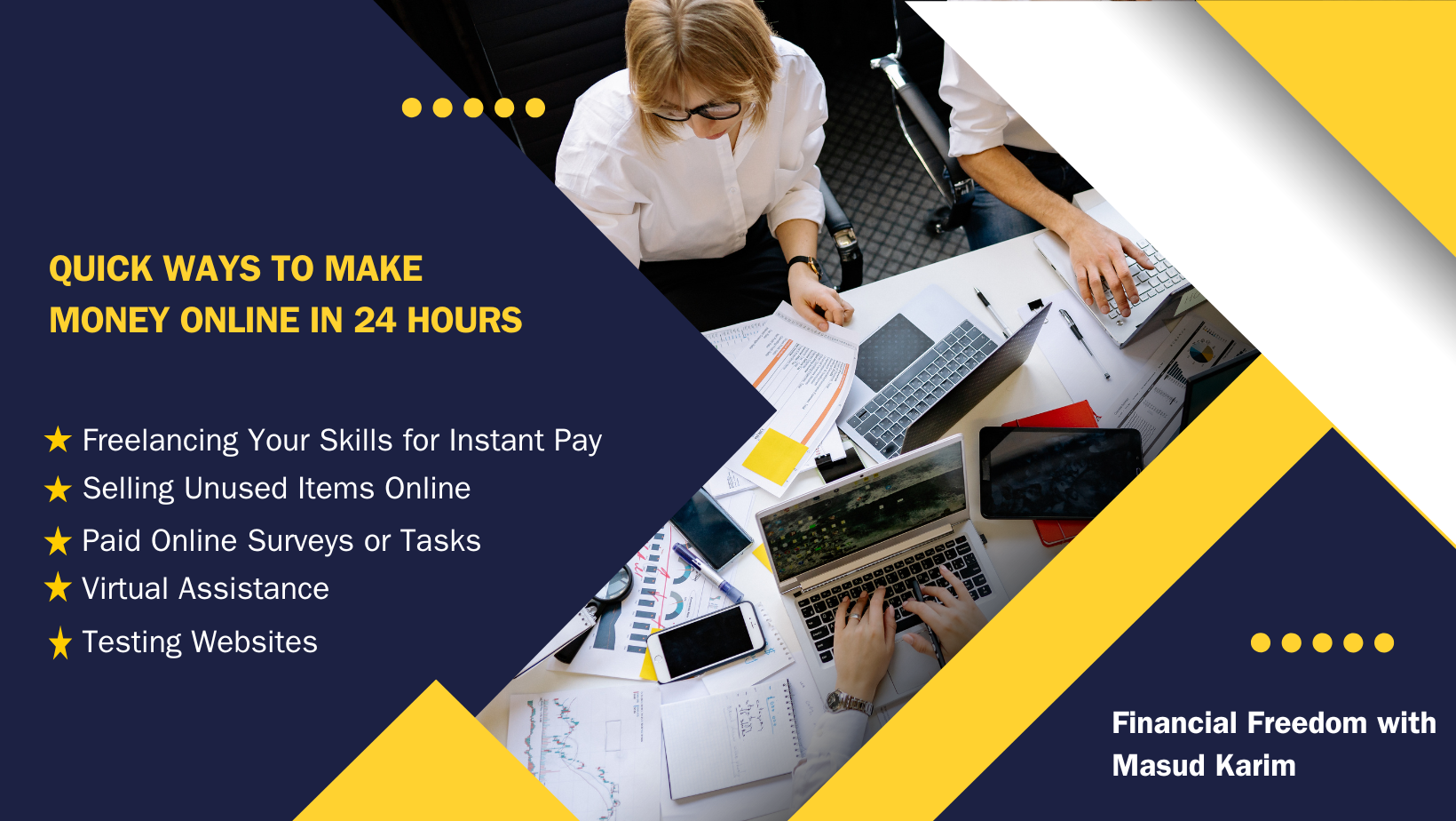 Quick Ways to Make Money Online in 24 Hours Quick Ways to Make Money Online in 24 Hours