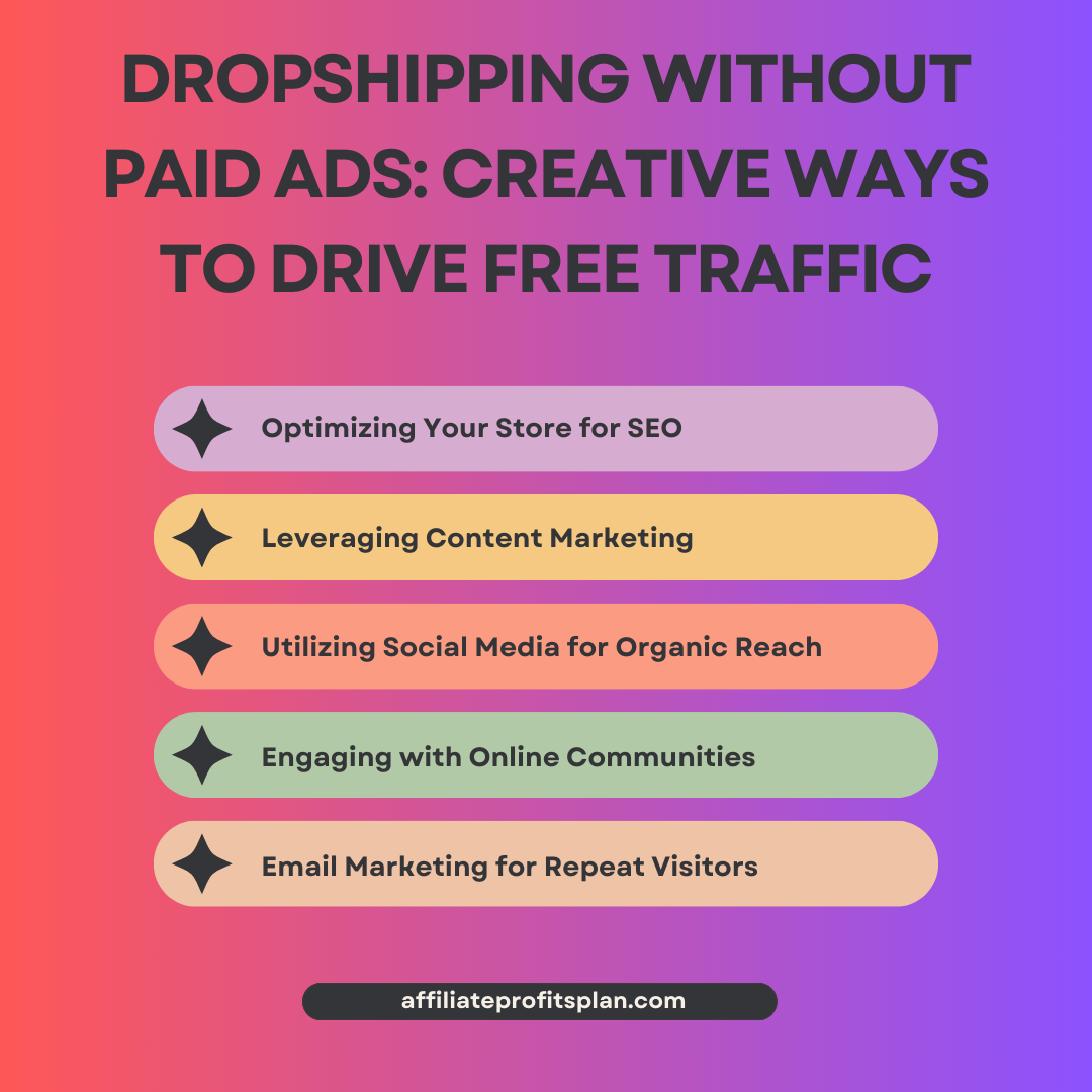 Dropshipping Without Paid Ads: Creative Ways to Drive Free Traffic