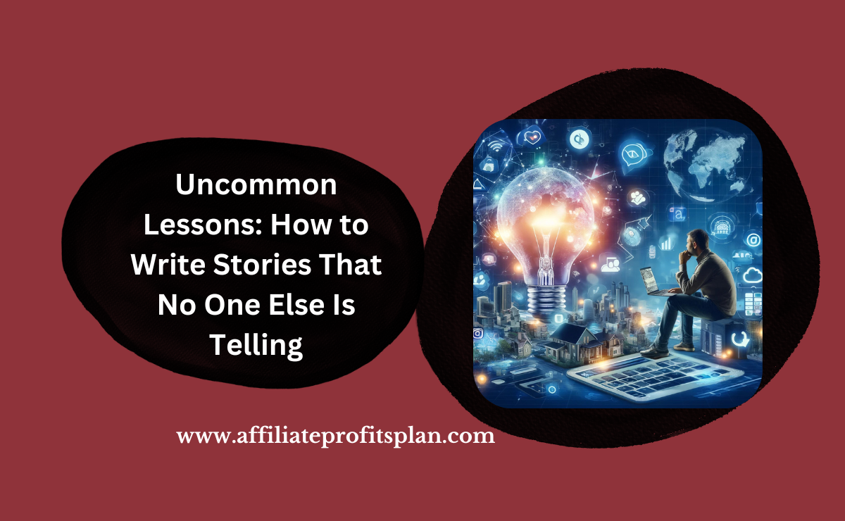 Uncommon Lessons How to Write Stories That No One Else Is Telling Uncommon Lessons: How to Write Stories That No One Else Is Telling