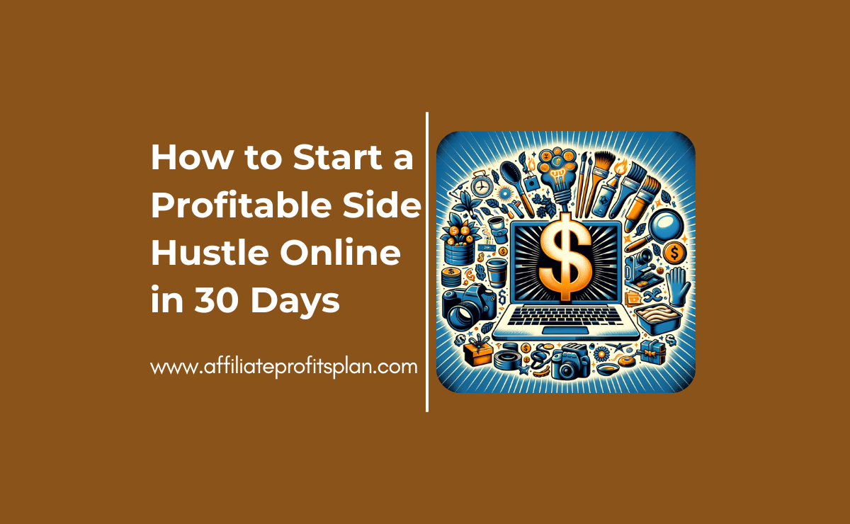 How to Start a Profitable Side Hustle Online in 30 Days