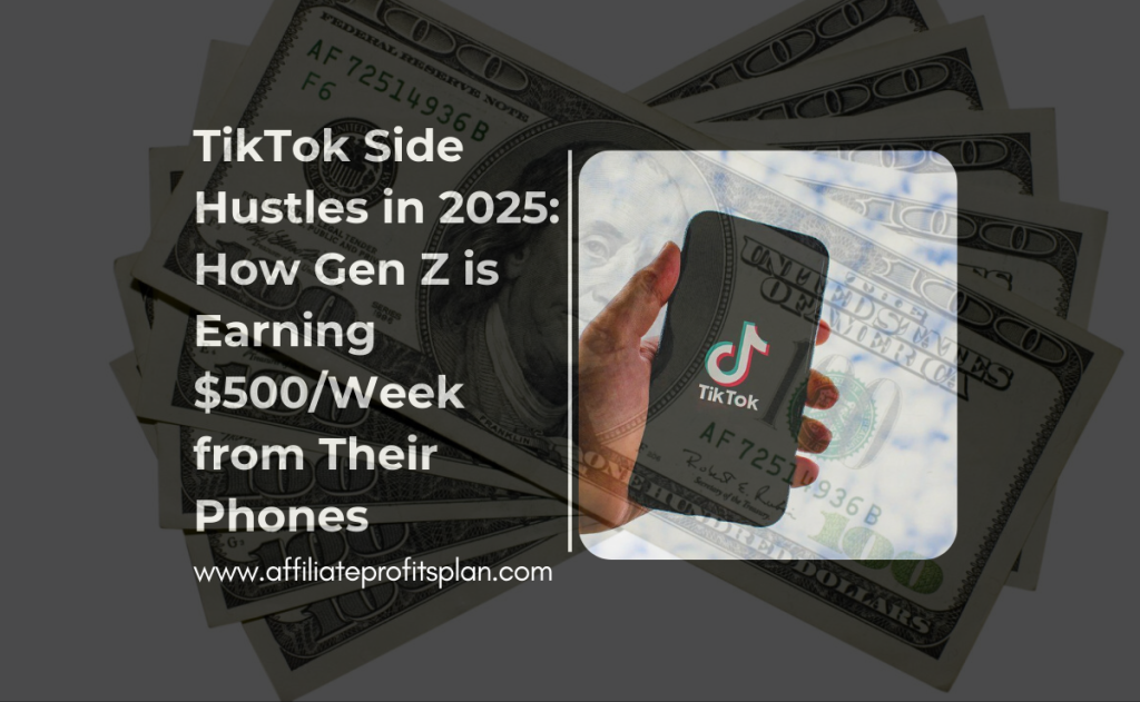 TikTok Side Hustles in 2025: How Gen Z is Earning $500/Week from Their Phones