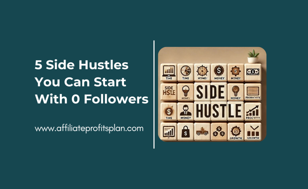 5 Side Hustles You Can Start With 0 Followers