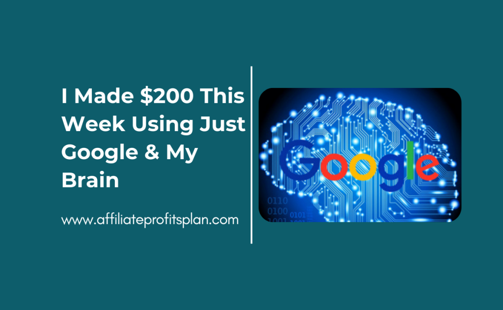 I Made $200 This Week Using Just Google & My Brain
