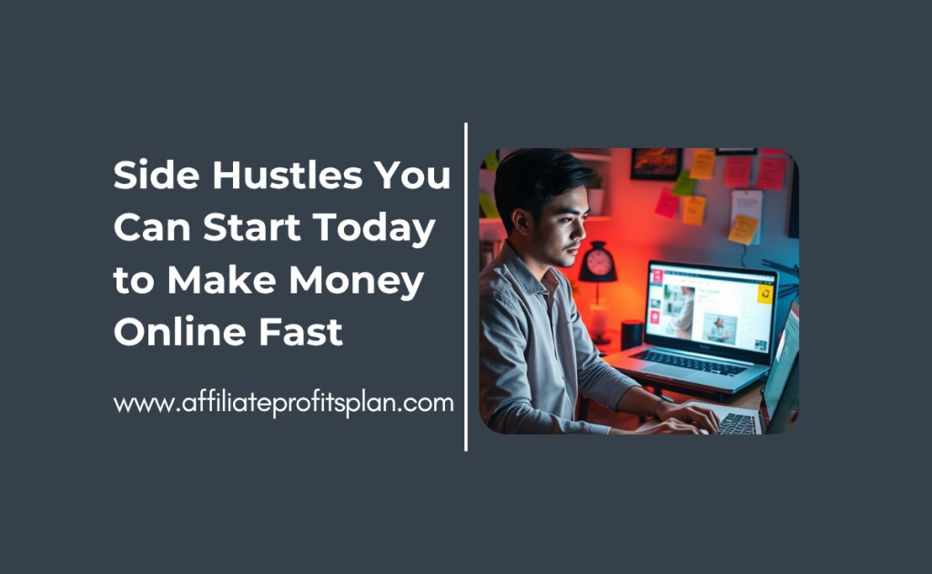 Side Hustles You Can Start Today to Make Money Online Fast