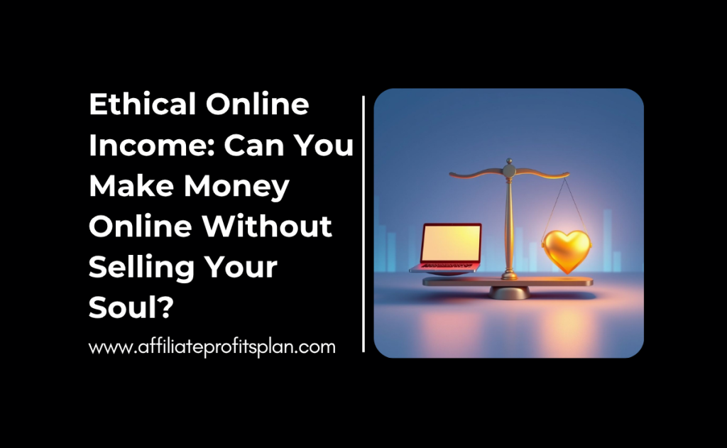 Ethical Online Income: Can You Make Money Online Without Selling Your Soul?