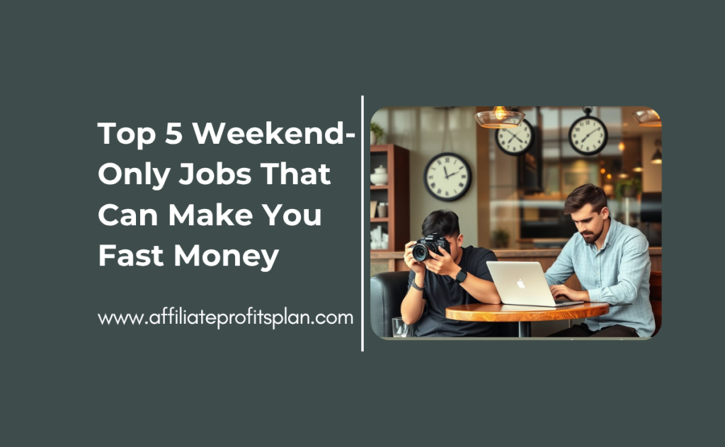 Top 5 Weekend-Only Jobs That Can Make You Fast Money