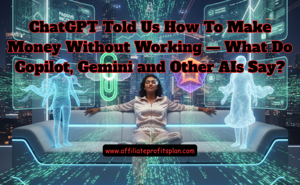 ChatGPT Told Us How To Make Money Without Working — What Do Copilot, Gemini and Other AIs Say?